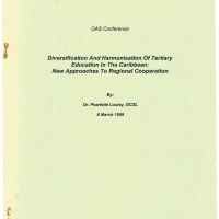 Diversification and Harmonisation of Tertiary Education in the Caribbean - New Approaches to Regional Cooperation