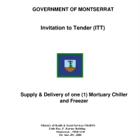 Government of Montserrat - Supply & Delivery of one (1) Mortuary Chiller and Freezer