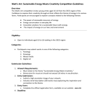 Watt's Art: Sustainable Energy Meets Creativity Competition Guidelines